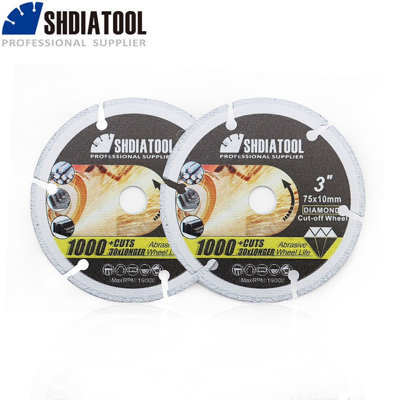 2pcs 3Inch Diamond Metal Cutting Disc Grinder Wheel Blade for Reber Cast Iron gallery