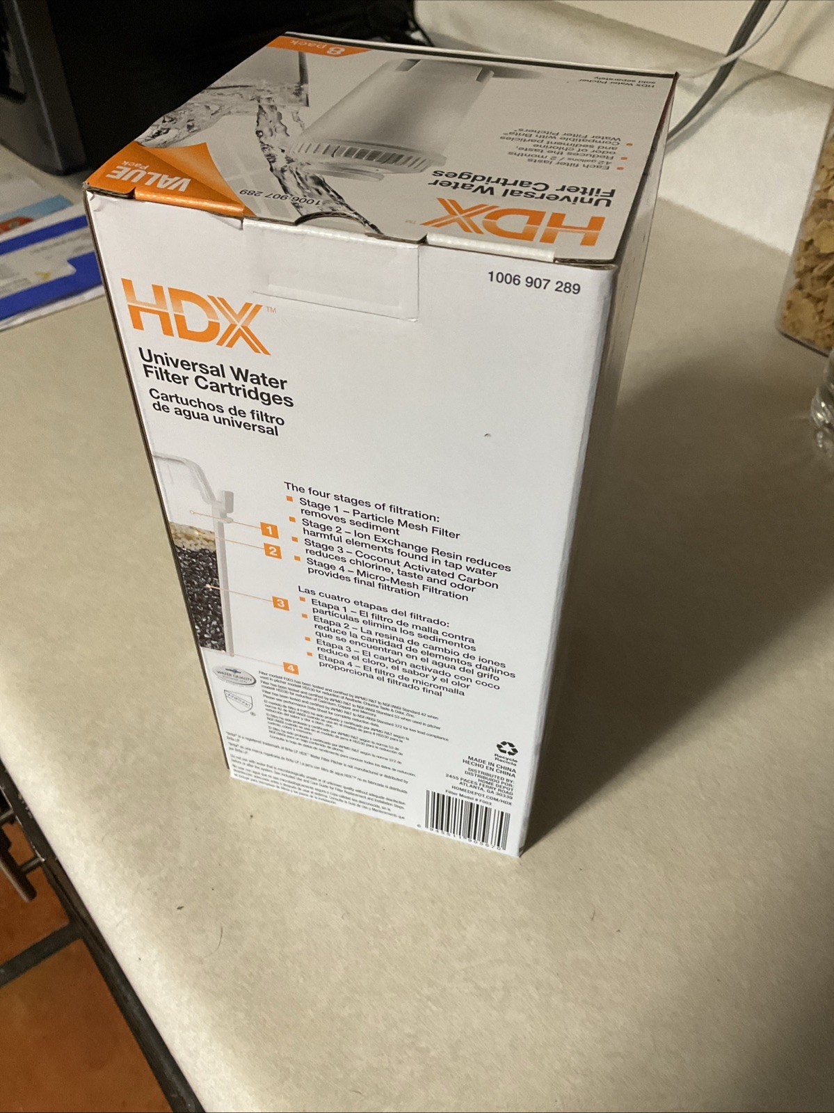 Compatible W/ Brita Pitchers 8-Pack Universal Water Filter Cartridges HDX F003 gallery