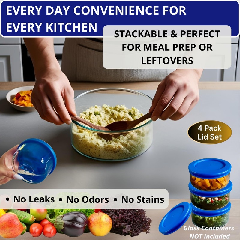 KlareWare Replacement Lids for - 1 Cup Storage Bowl Covers, BPA Free Plastic ... gallery