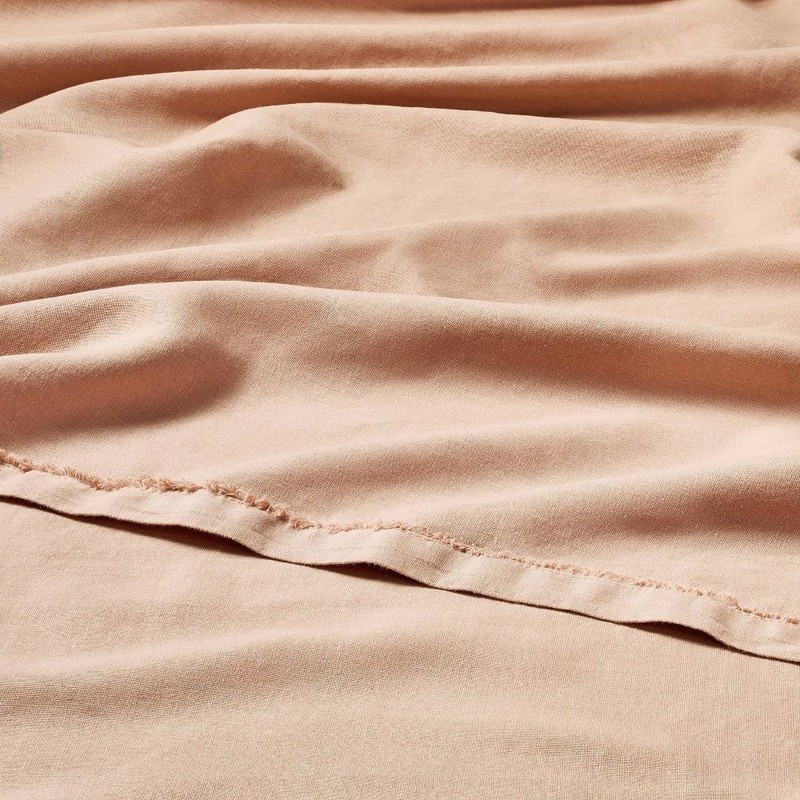 Full 100% Linen Sheet Set Light Adobe Clay - Casaluna gallery