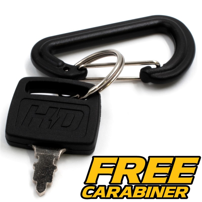 Ignition Key Switch fits Exmark 116-0229 Phaser, Quest w/2 KEYS & CARABINER gallery