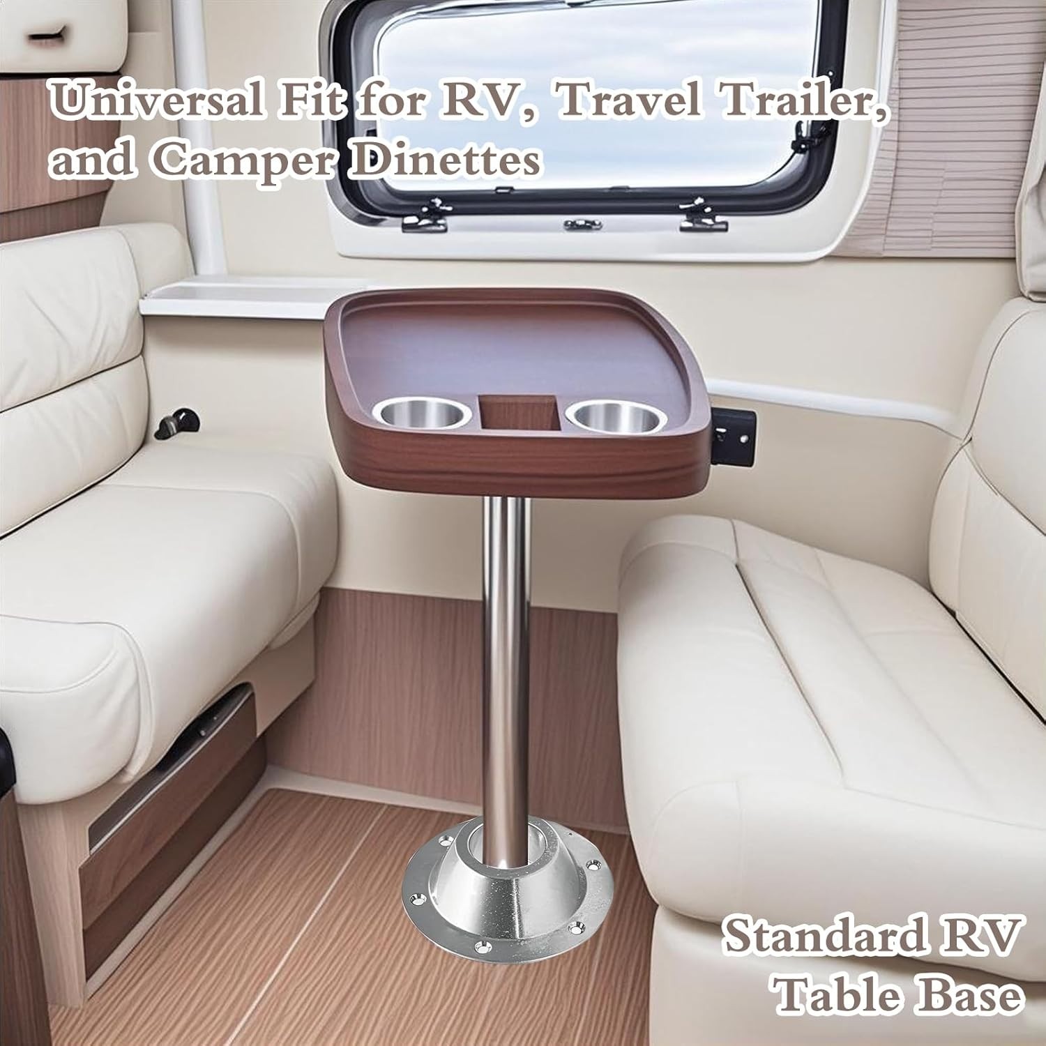 2-Pack RV Table Base Mount,Camper Aluminum Pedestal Leg Base... gallery
