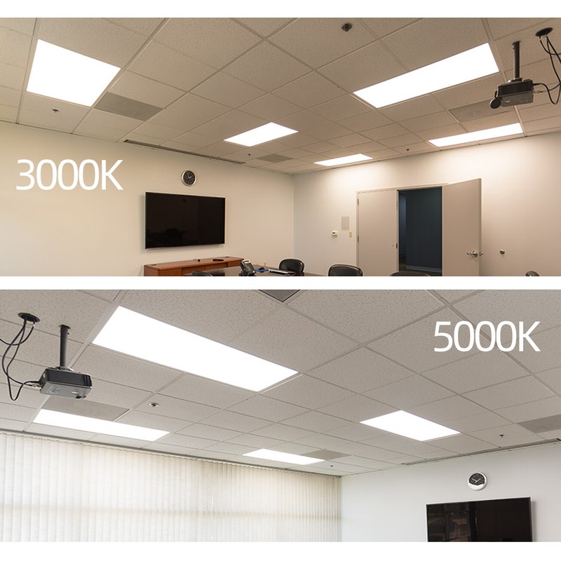2x4 LED Panel Down Light,4Pack,Slim Lamp Fixture Ceiling Tile or Pendent (White) gallery