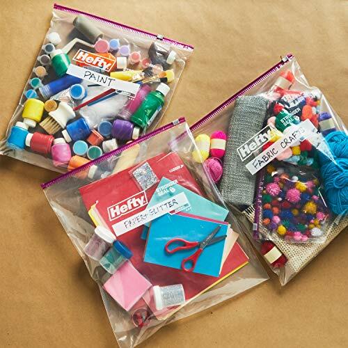 Hefty Slider Jumbo Storage Bags, 2.5 Gallon Size, 15 Count Assorted Sizes gallery