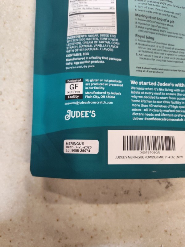 Judee s Complete Meringue Powder Mix gallery