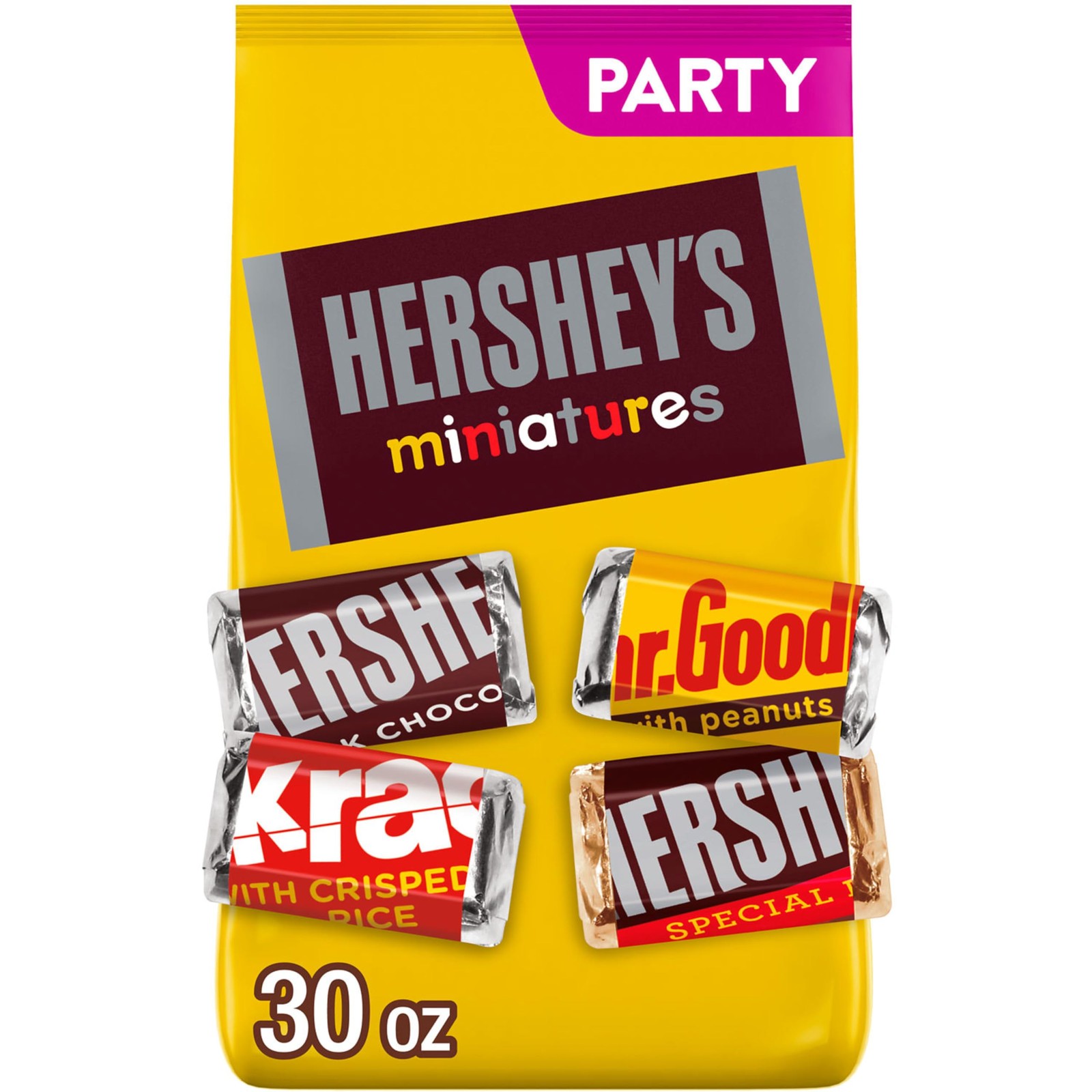 HERSHEY'S Miniatures Assorted Chocolate Candy Party Pack, 30 oz gallery