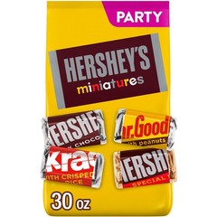 HERSHEY’S Miniatures Assorted Chocolate Candy Party Pack, 30 oz