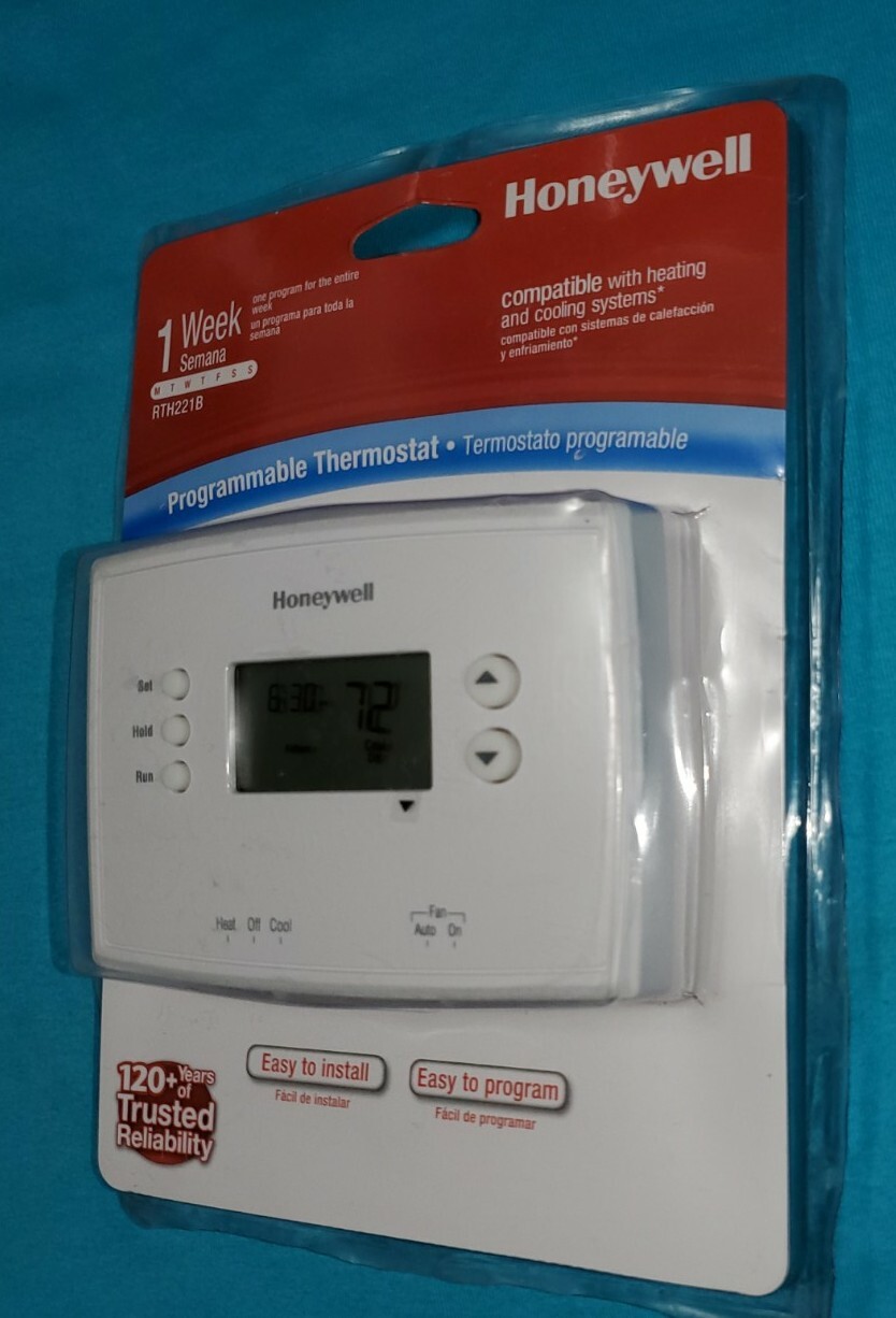 Honeywell 1-Week Programmable Thermostat RTH221B White NEW SEALED FREE SHIPPING gallery