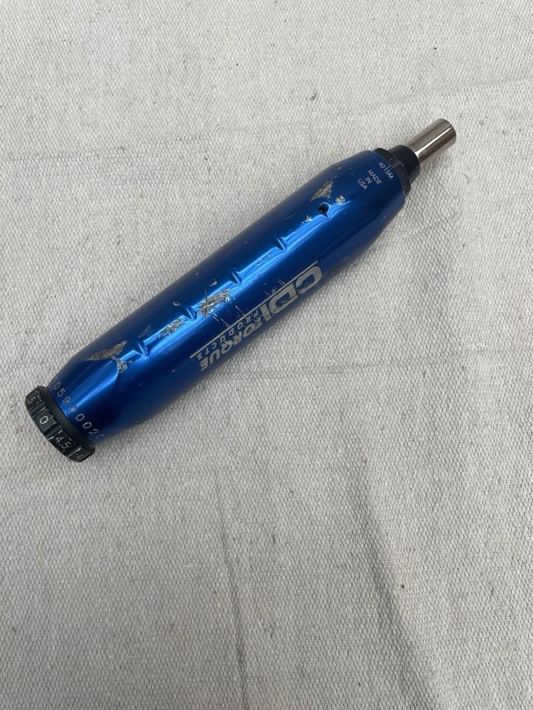 CDI MICRO ADJUSTABLE SCREWDRIVER 401SM RANGE 5-40 INCH POUNDS 1/4 INCH