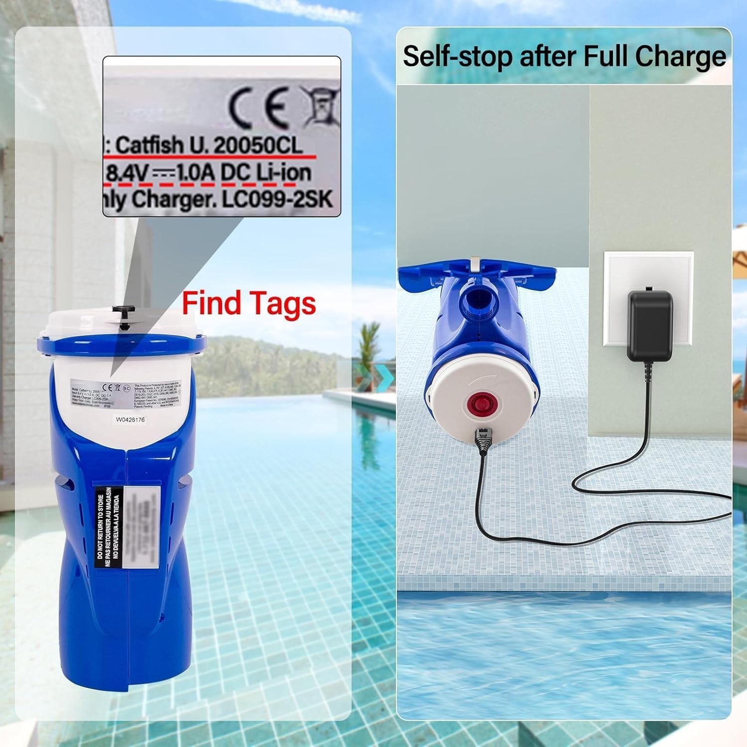 Charger For Water Tech LC099-2SK Pool Blaster Vacuum Cleaner gallery
