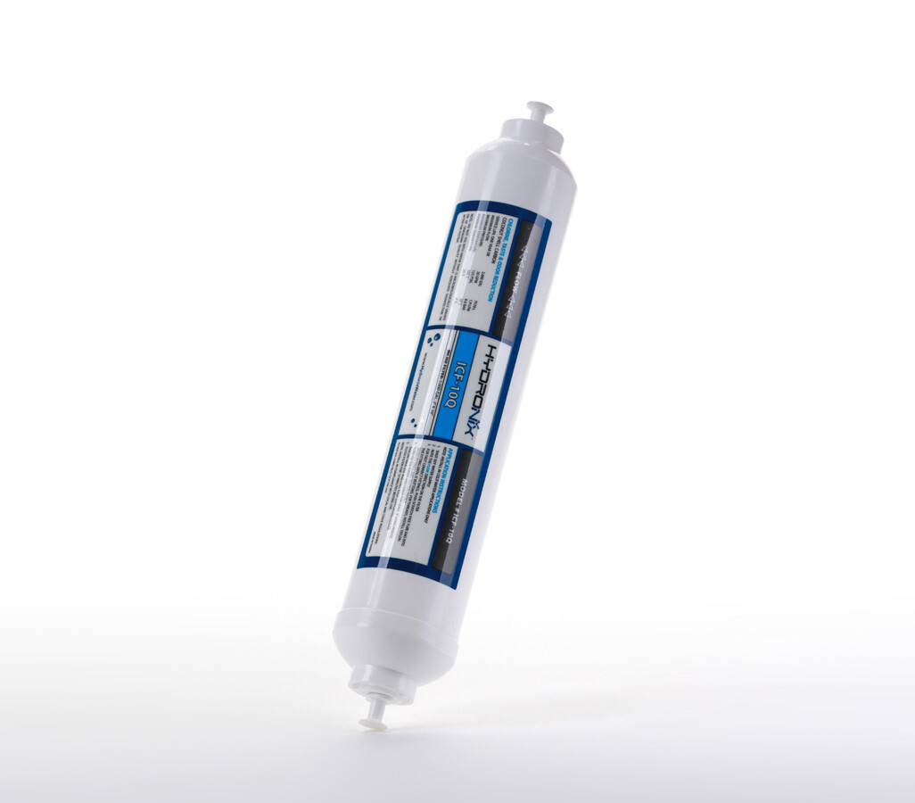 Inline RO Post Fridge Ice Coconut GAC Water Filter 2000 Gal, 1/4" Quick Connect gallery