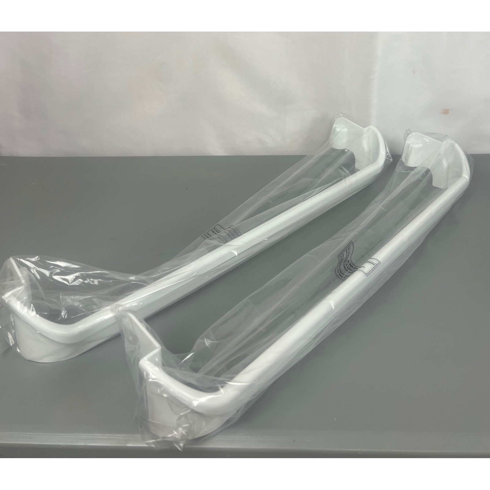 BlueStars 240534901 Refrigerator Door Rack Bin Bar 2 Pack White PS734935 gallery