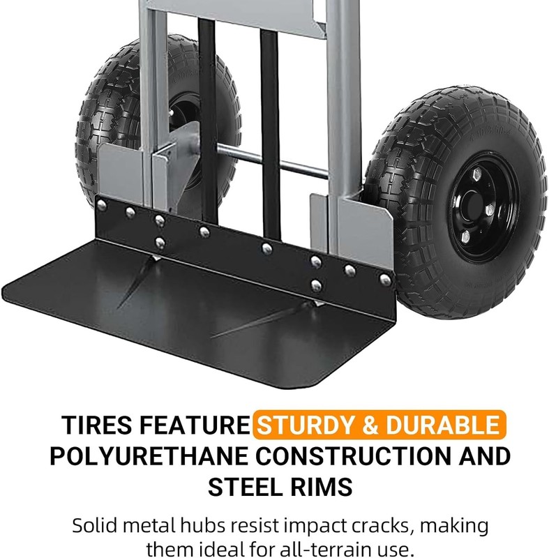 10-Inch Solid Flat-Free Tire Wheels for Garden and Utility Carts gallery