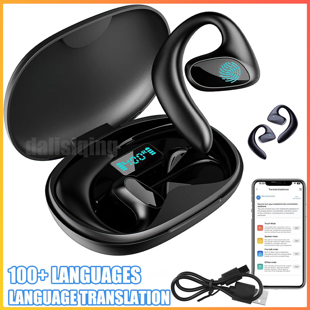144 Language M8 Translator Earbuds Wireless Bluetooth Two Way Translator Device gallery
