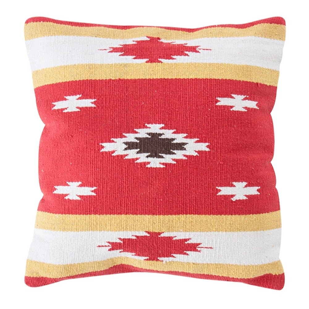 Throw Pillow Sofa Couch Accent Cushion Indian Hand Loomed TTC-340E Azumaya NEW