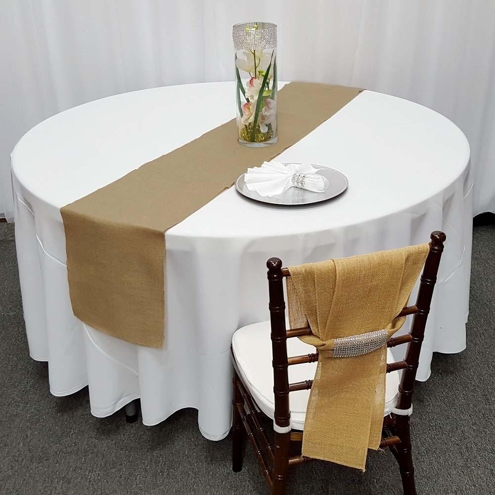 BURLAP TABLE RUNNER 14x108" Rustic Natural Primitive Wedding Party Catering gallery