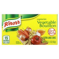 Vegetarian Vegetable Bouillon, 6 Extra Large Cubes, 2.1 oz (60 g)