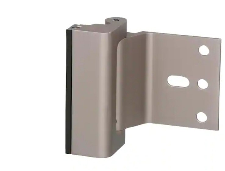 🔒Prime-Line U10827 Door Reinforcement Lock • Satin Nickel • 800lb Security Stop gallery