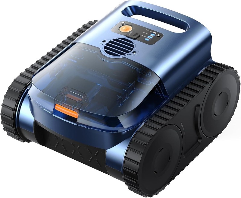 Robotic Pool Cleaner Cordless Inground Pool Vacuum 2150 sq ft 180 min Runtime... gallery