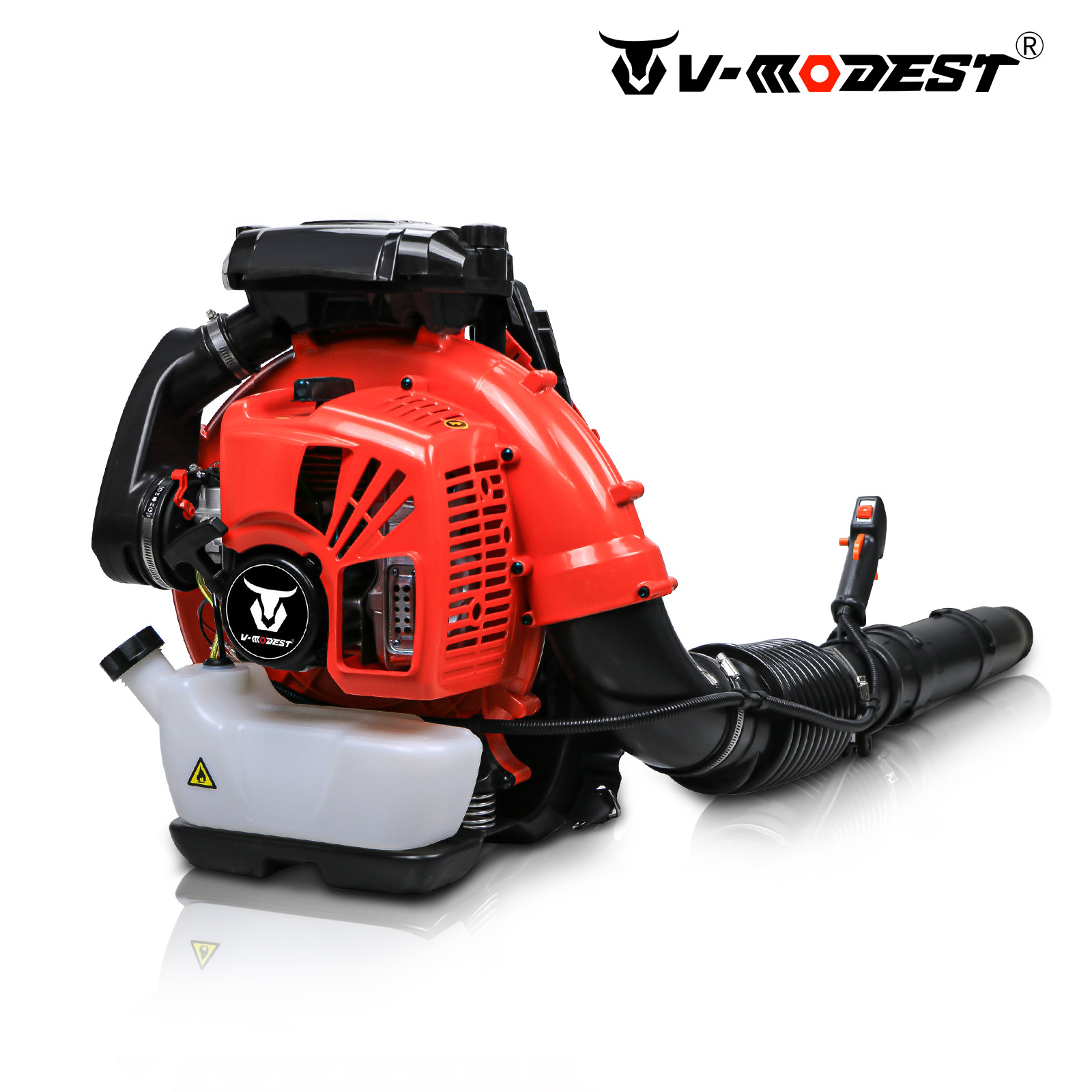 Commercial Backpack Leaf Blower Snow Blowers 75.6CC 2-Stroke Gas Powered 907CFM gallery
