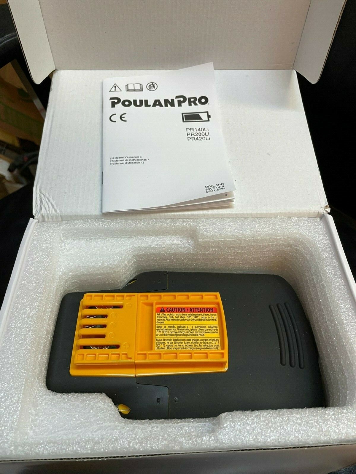 POULAN PRO PR140LI 58 Volt LITHIUM-ION BATTERY 590923804 WITH CHARGER 590915101 gallery