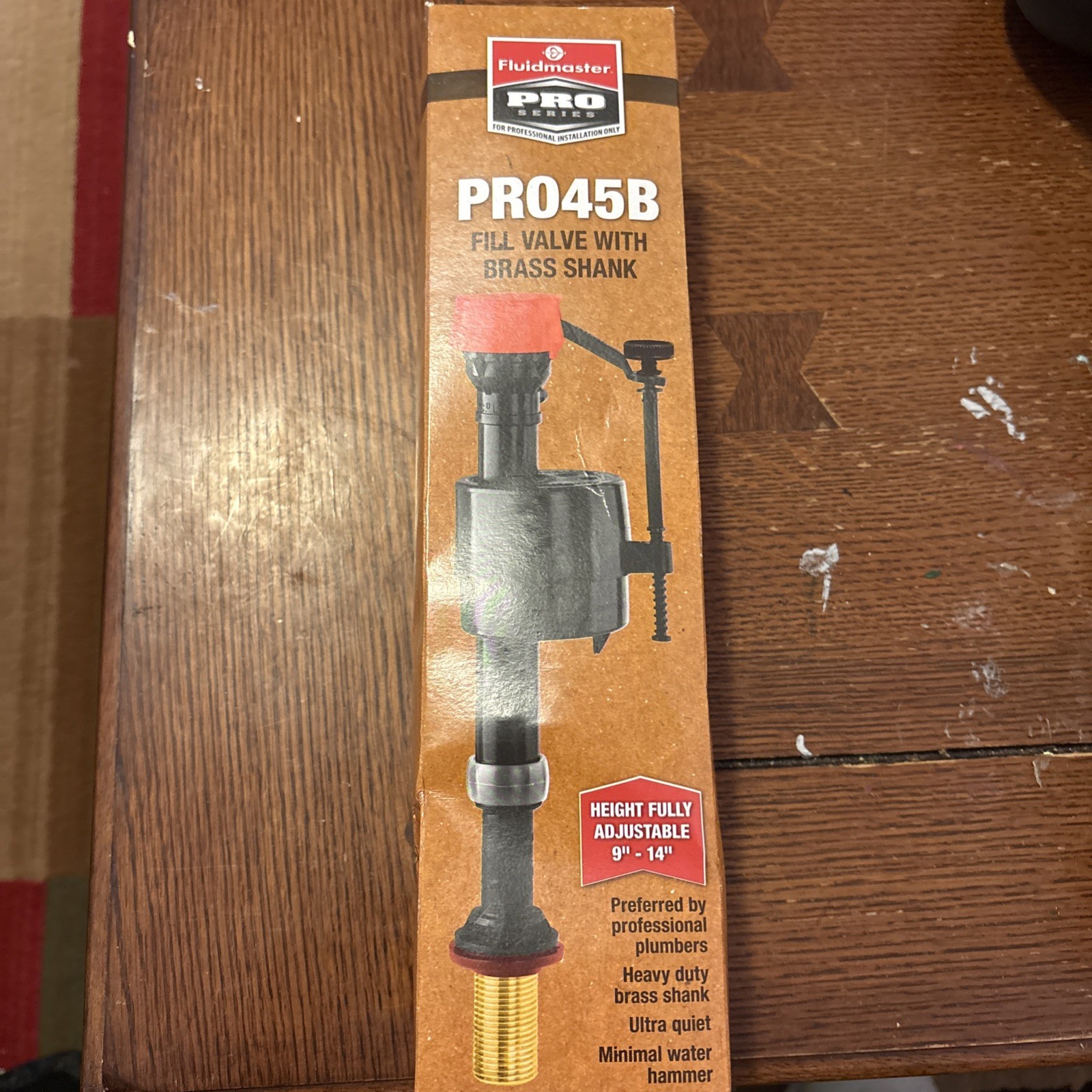 Fluidmaster PRO45B Toilet Fill Valve Brass Shank Adjustable 9"-14" gallery