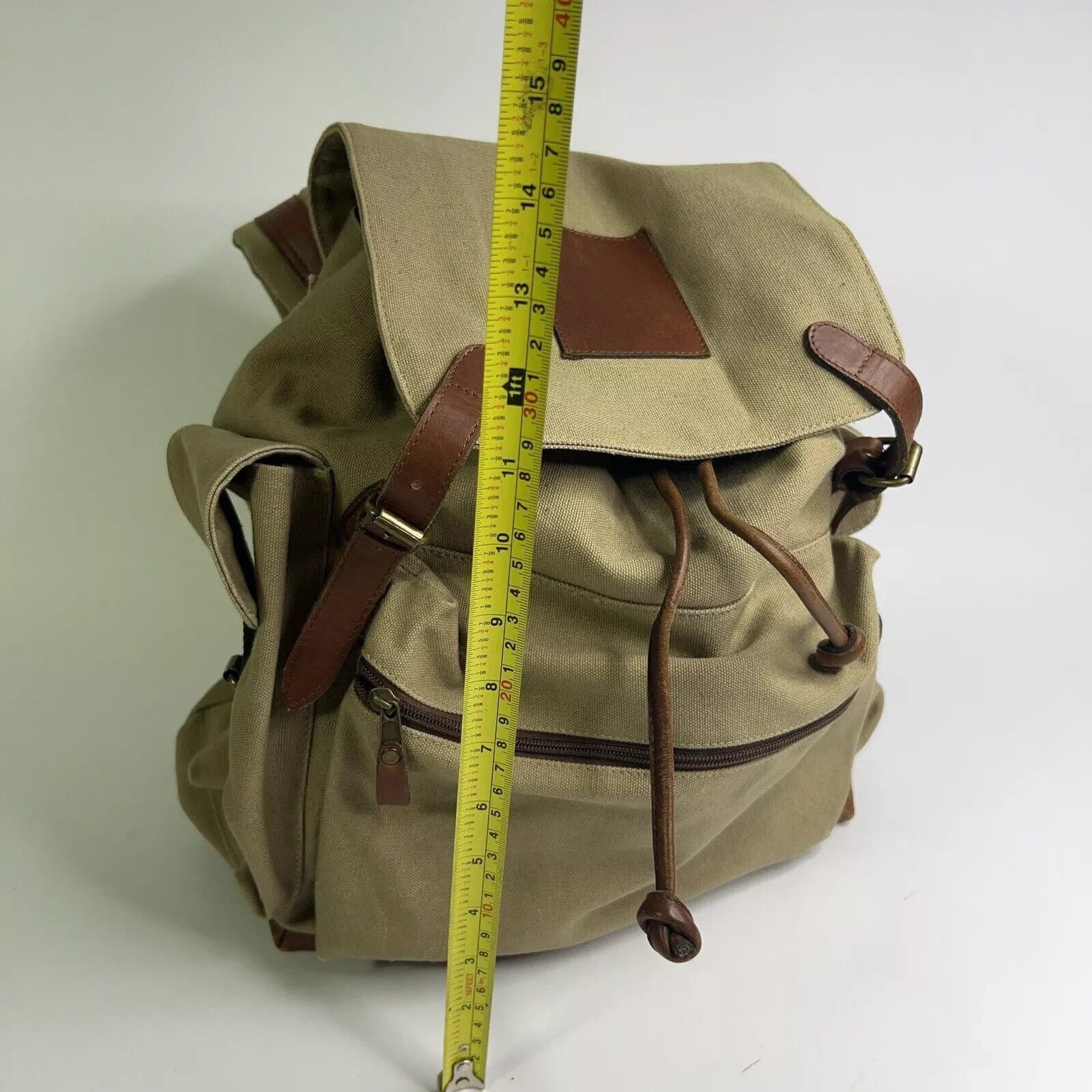 Ellington Backpack Canvas And Leather 4