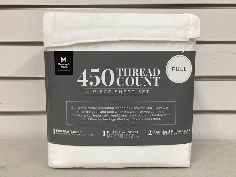Member's Mark 450 Thread Count Solid Sheet Set-Full Size gallery