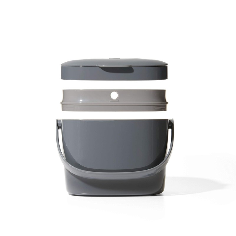OXO Good Grips EASY-CLEAN COMPOST BIN - CHARCOAL - 1.75 GAL/6.62 L gallery