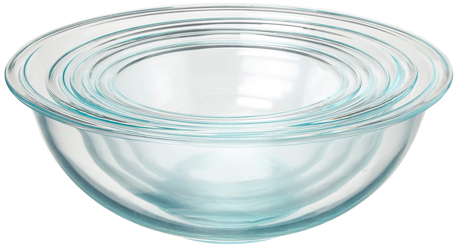 Pyrex Smart Essentials Glass Bowls with Plastic Lids, 8 fluid ounces, Clear gallery