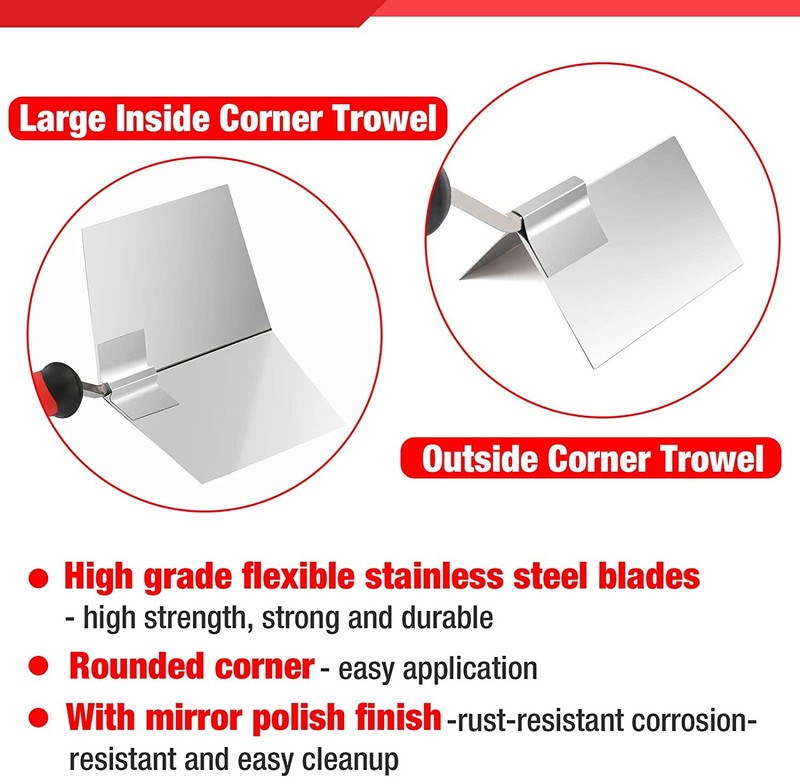 Goldblatt 2 Piece Drywall Corner Tool Set 5''Outside&3-1/2''Inside Corner Knife gallery