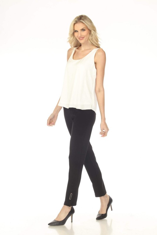Joseph Ribkoff Black Pull On Slim Straight Pant 254045 gallery