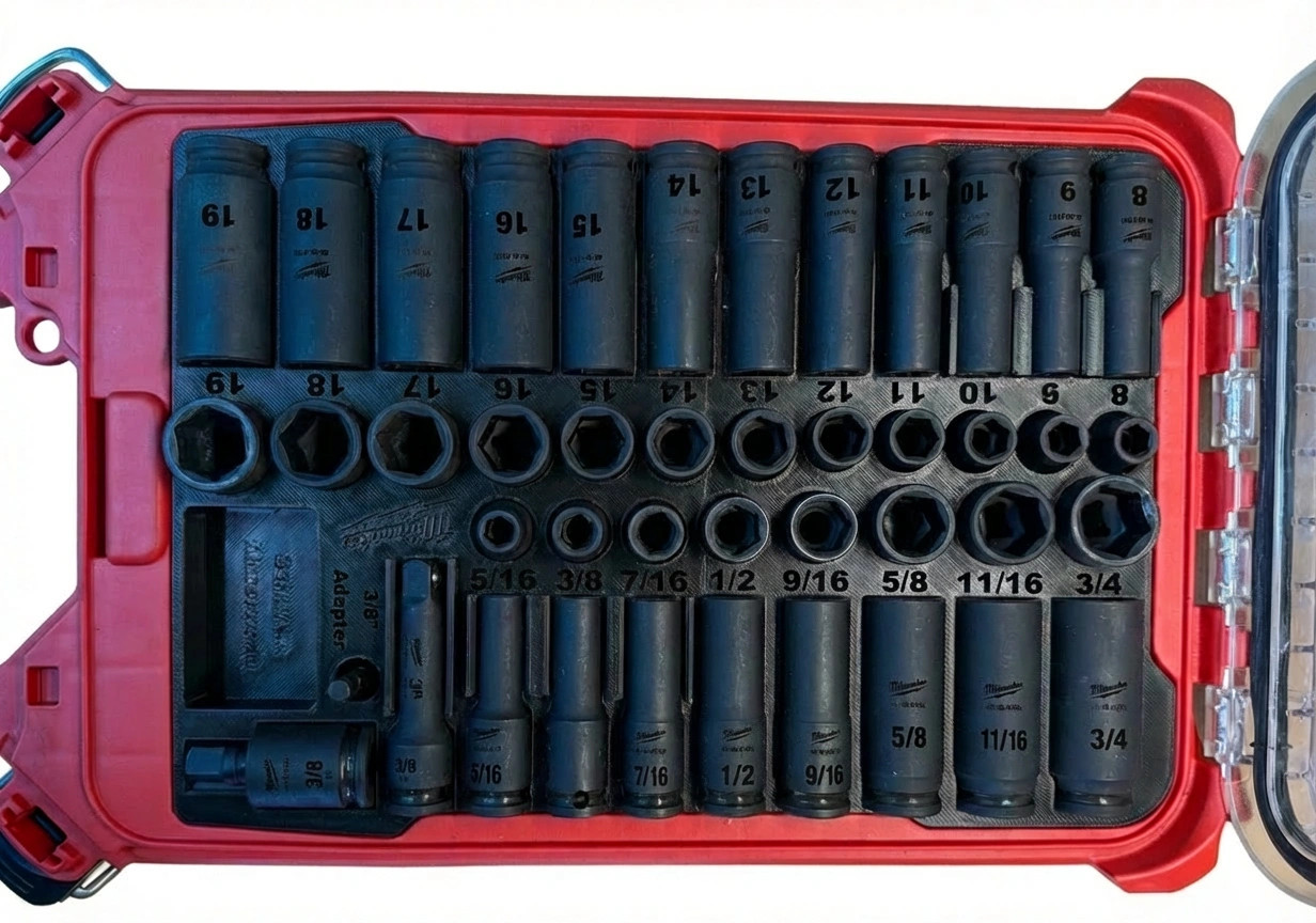 Fits Milwaukee 49-66-7009 Socket Insert PACKOUT Low Profile Bin (Insert Only) gallery