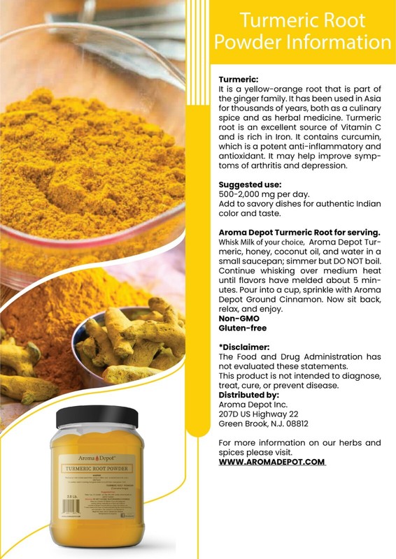 Tumeric Root Powder 5lbs. Raw Curcuma longa 5 Libras Yellow Turmeric Curcumin gallery