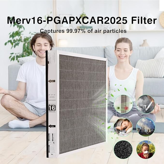 Upgraded PGAPXCAR2025-A02 Merv16-Replacement Filter -Compatible with Bryant NIB! gallery