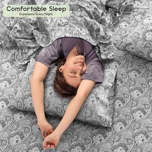LDC Queen Sheet Set 6-Pc Cooling Bed Set Breathable Hotel Sheets Microfiber S... gallery