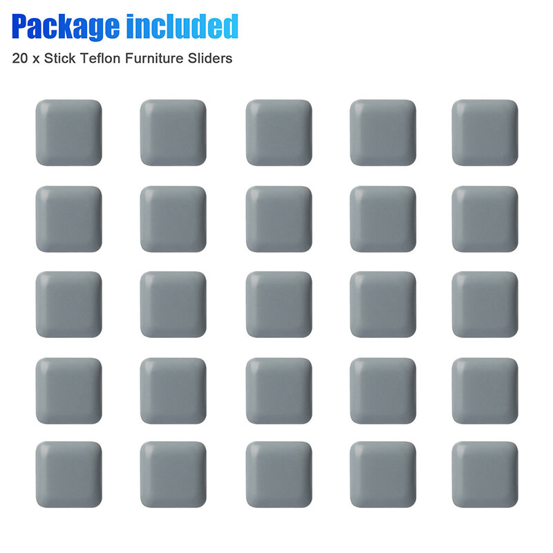20Pcs Chair Table Leg Feet Pads Glides Sliders Furniture Floor Protectors Mat gallery