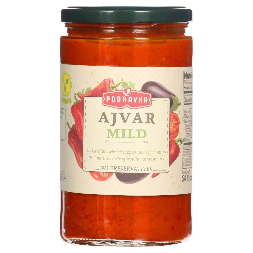 Mild Ajvar Vegetable Spread 690g Pepper Eggplant Dip Condiment