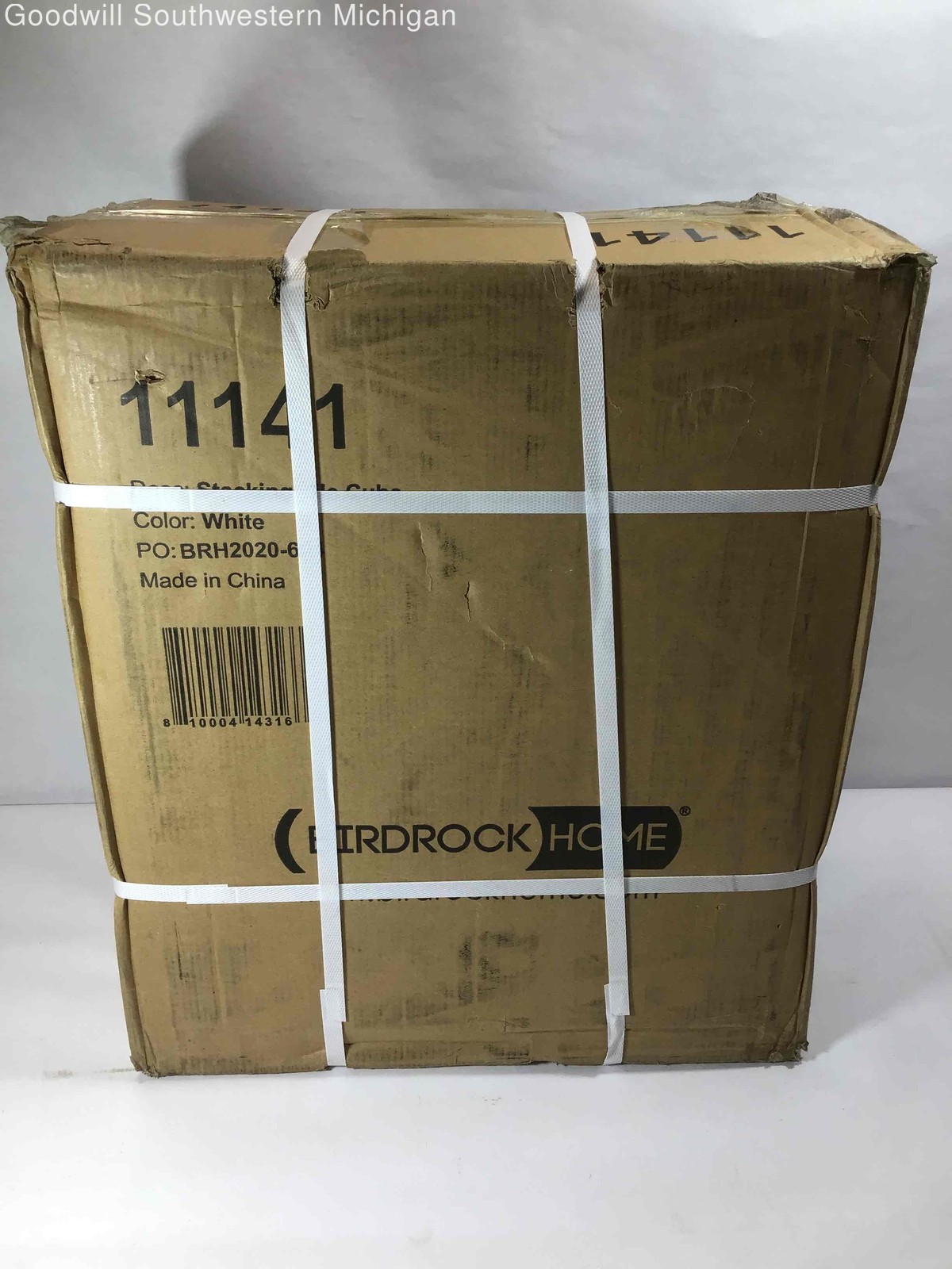 Birdrock Home Stacking File Cube White Pack of 2 Model# 11141 NEW *READ* gallery