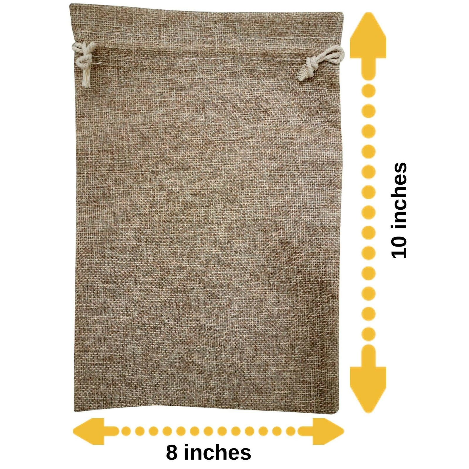 25 Burlap Bags with Drawstring 8x12 Inch - Reusable Grocery, Household, Kitch... gallery