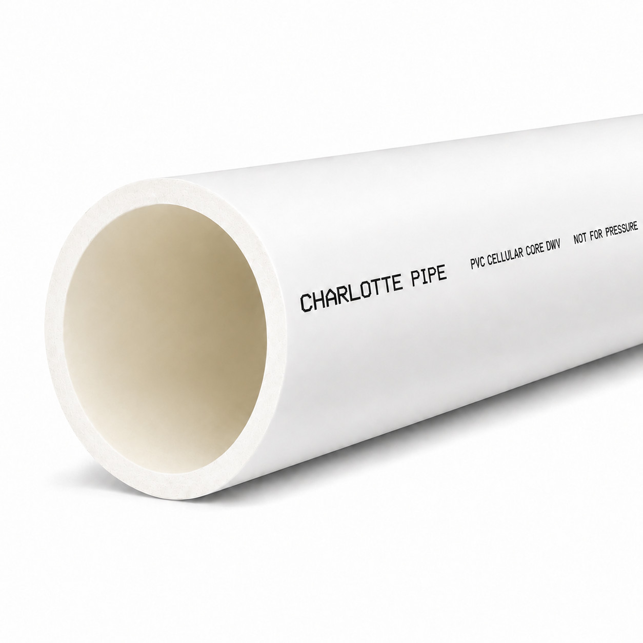 6" Foam Core PVC Pipe | Schedule 40 DWV | Cut to Length | Drain, Waste, Vent gallery
