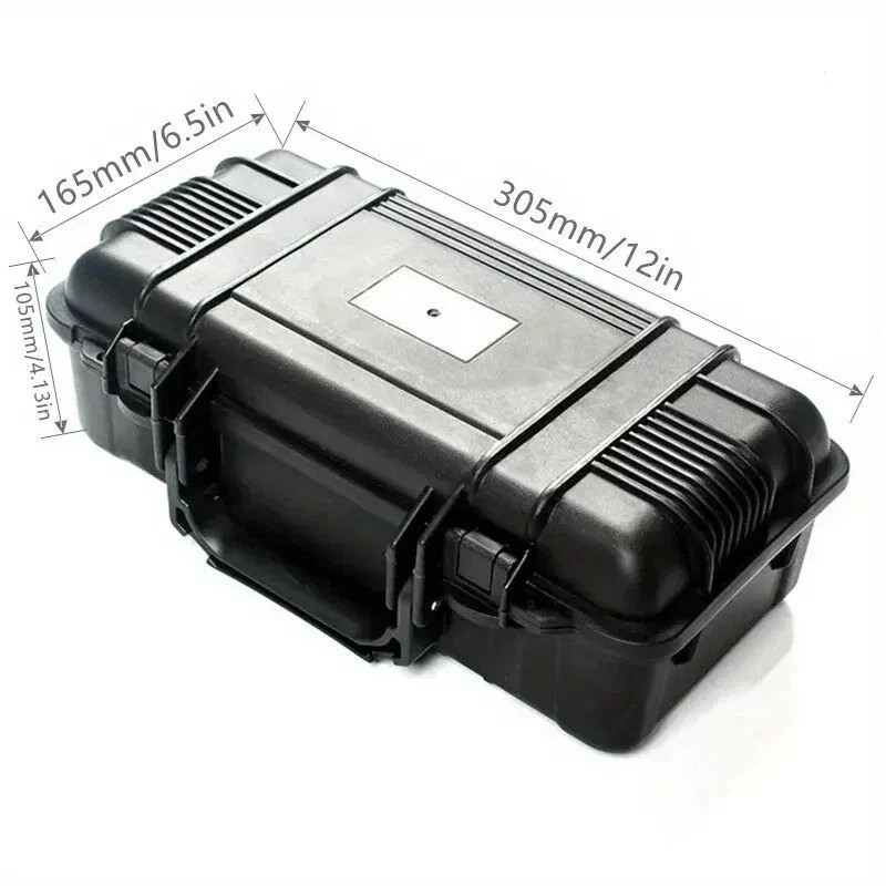 6 Sizes Black Hard Shell PP Toolbox Shockproof Portable Tool Storage Case gallery