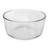 Pyrex (2) 7201 4-Cup Glass Bowls & (2) 7201-PC Puddle Gray Lids gallery