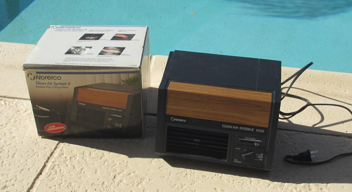 Vintage Norelco Clean Air Machine II 2 System box Tabletop needs filters CA5500 gallery
