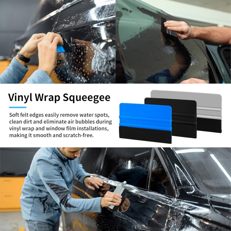 27 Pcs Car Vinyl Wrap Applicator Tool Kit Vehicle Wrap Kit Automotive Window Fil gallery