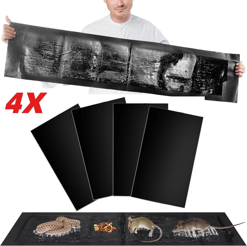 6 Pack Large Mice Mouse Glue Traps Rodent Catcher Rat Board Indoor Super Sticky gallery