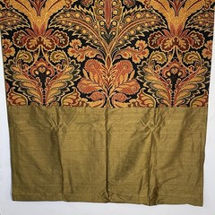 India’s Heritage Curtain Set Green Multi Brocade Silk Tab 41×118 Room Darkening