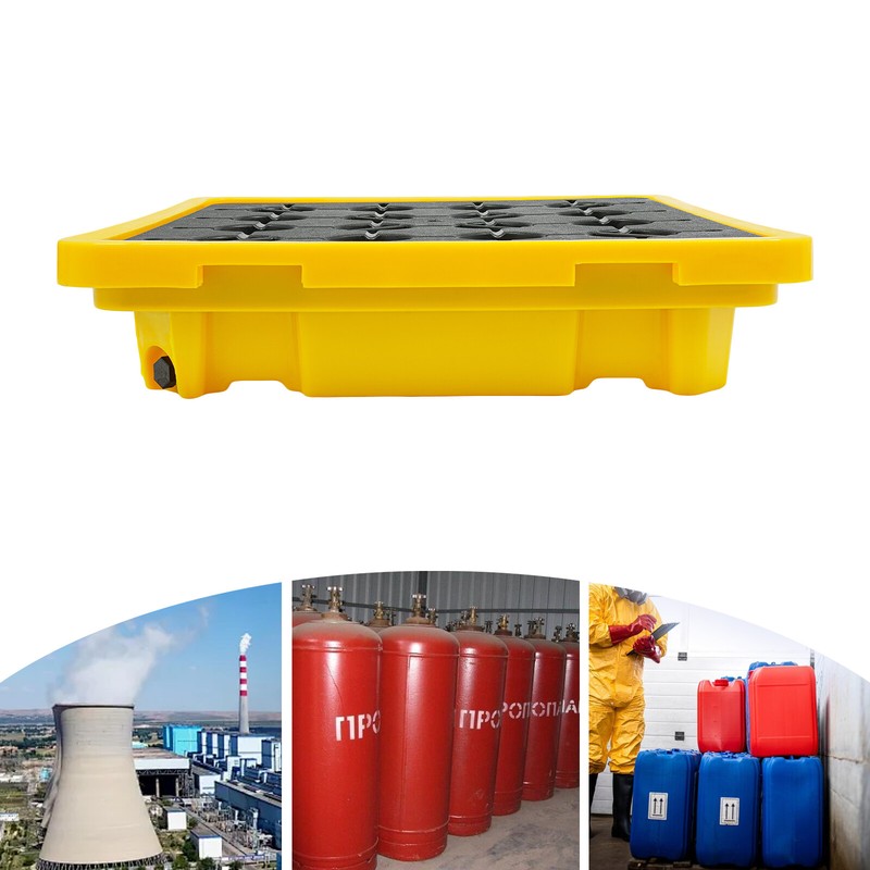 Spill Containment Platform, Spill Containment Pallet, Yellow and Black gallery