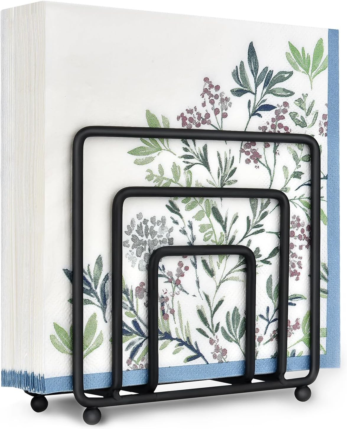 Napkin Holder for Table, Modern Metal Black Napkin Holders for Kitchen Dining Ta gallery