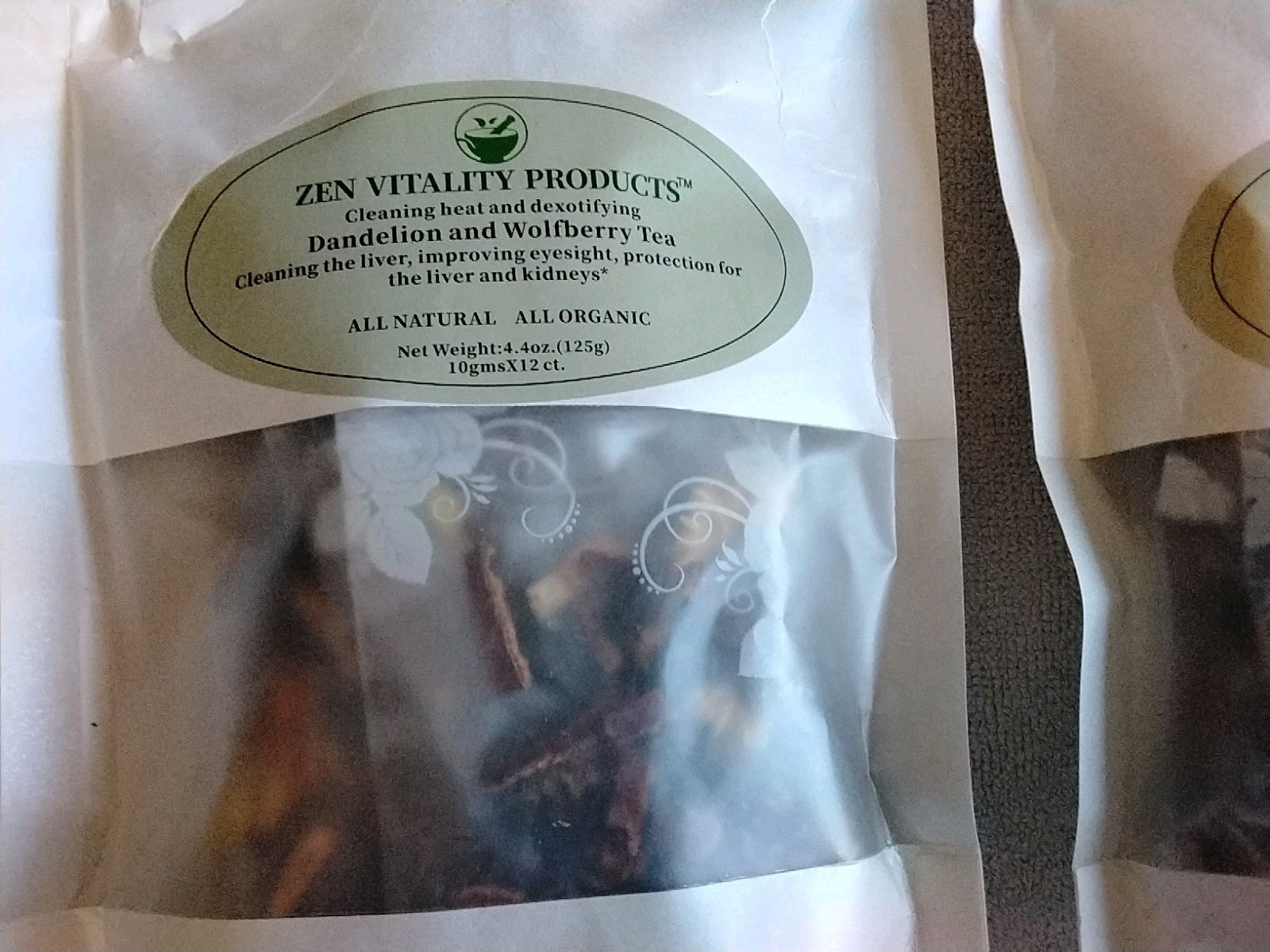 Dandelion & Wolfberry Tea -Kidneys,Liver Herbal Tea Mix Blend for Detox 3 Bags gallery